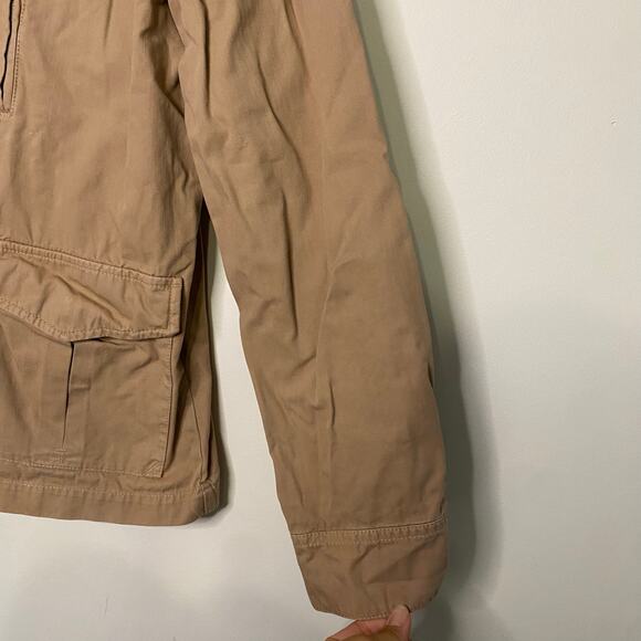 J Crew Womens Classic Twill Chino Blazer Jacket Beige Buttons Moto Preppy Size 8 - Picture 12 of 14